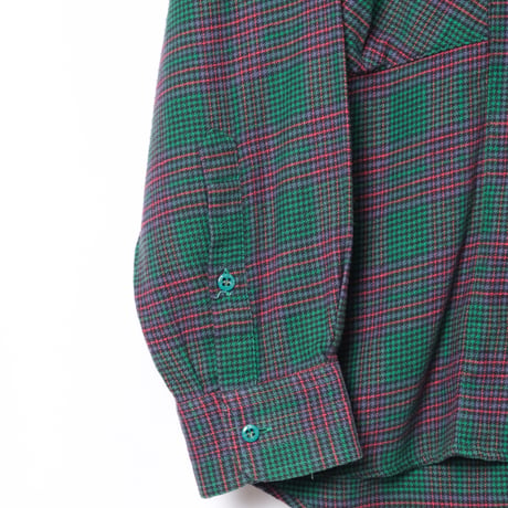 80s Vintage adidas Ventex Checked Shirt（Made in France）