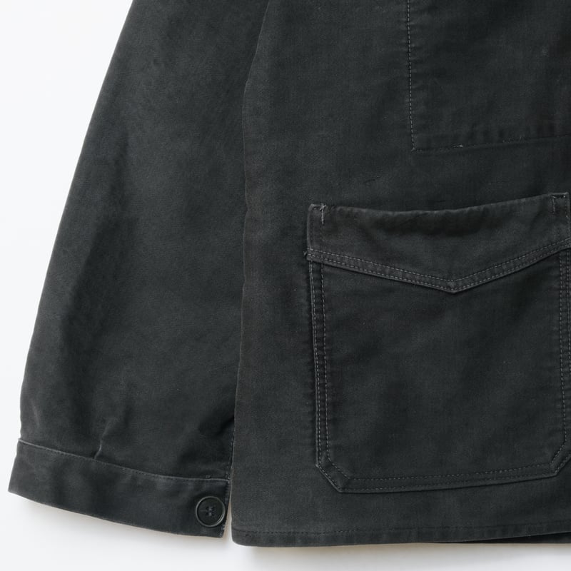 40-50s Le Mont St Michel Black Moleskin Jacket 40-50s Le Mont St Michel Black Moleskin Jacket