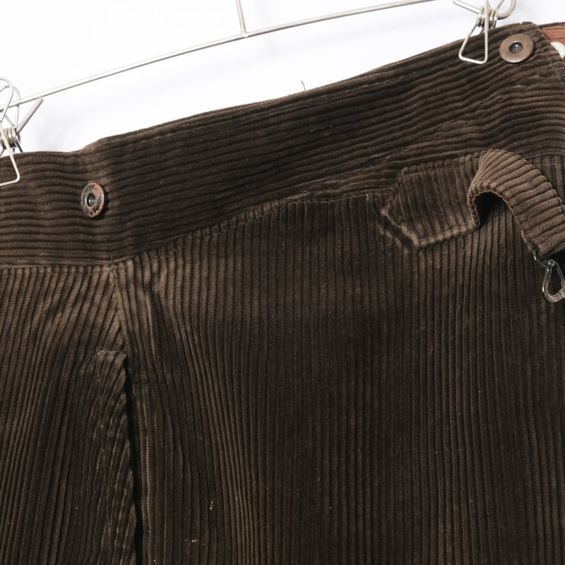 French vintage 30〜40s 太畝コーデュロイ ブラック 30-40s France Vintage Corduroy Hunting Jacket |