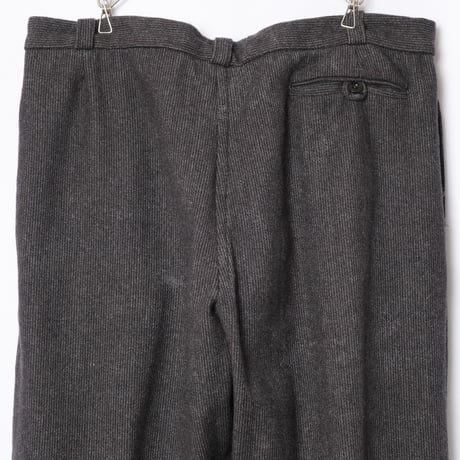 40-50s France Vintage Wool Piqué Trousers