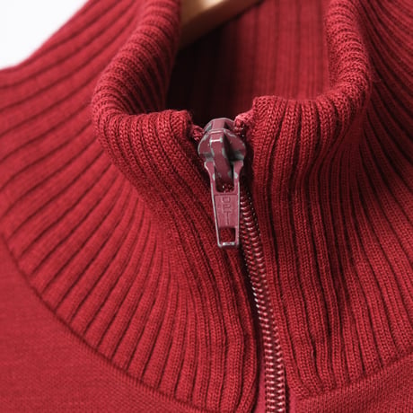 80s Vintage adidas Knit Track Jacket Bordeaux (Made in West Germany)