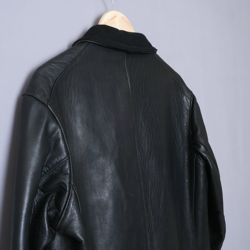 40s-50s French Vintage Leather Jacket (Corbusie
