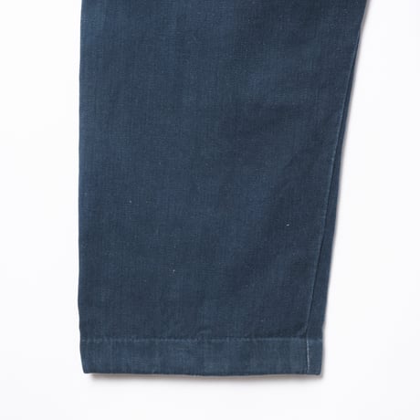 -30s France Vintage Fireman Indigo Linen HBT Trousers