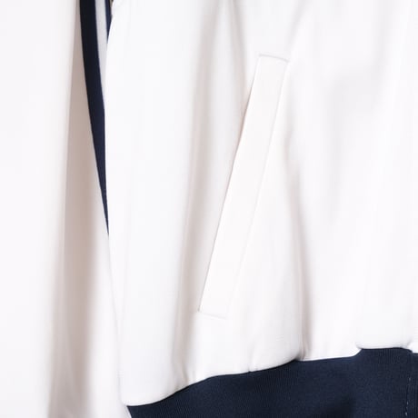 70-80s Vintage adidas Ventex Track Jacket Model First  White×Navy (Made in France)