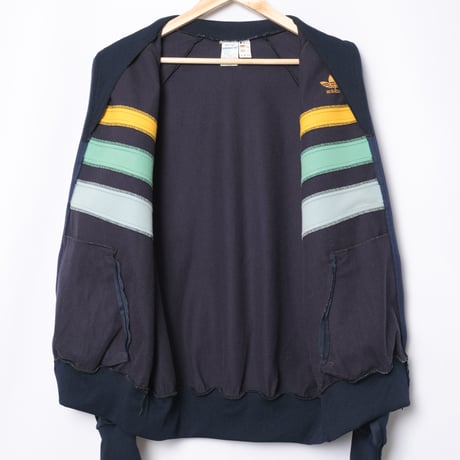 70-80s Vintage adidas Ventex Track Jacket Model First Navy × 3colors (Made in France) Size186