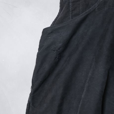 40-50s Le Mont St Michel  French Work Black Moleskin Overalls