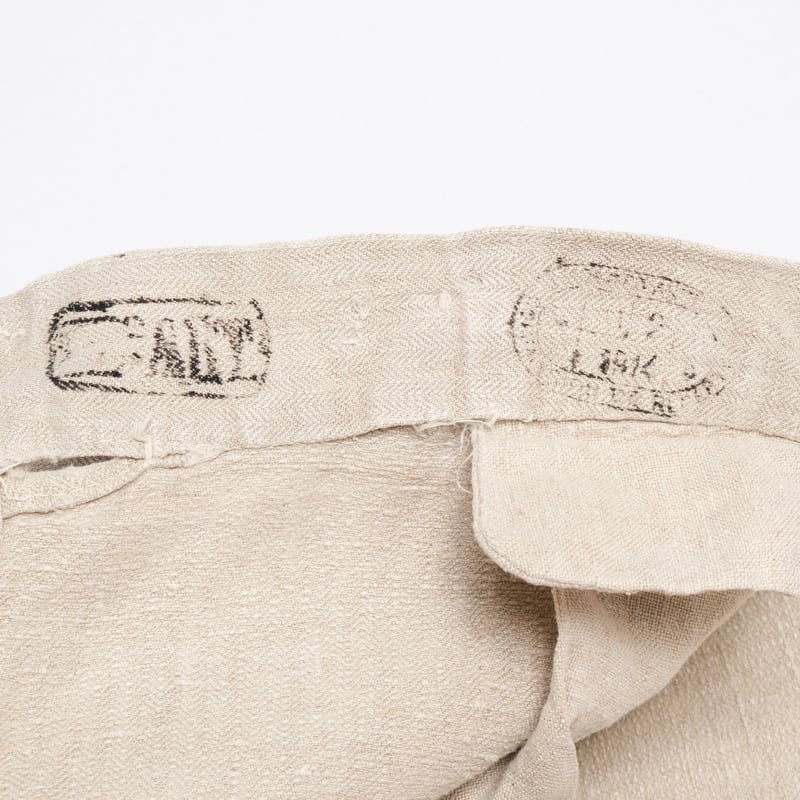 20s French Army Linen HBT Bourgeron Metal Butt