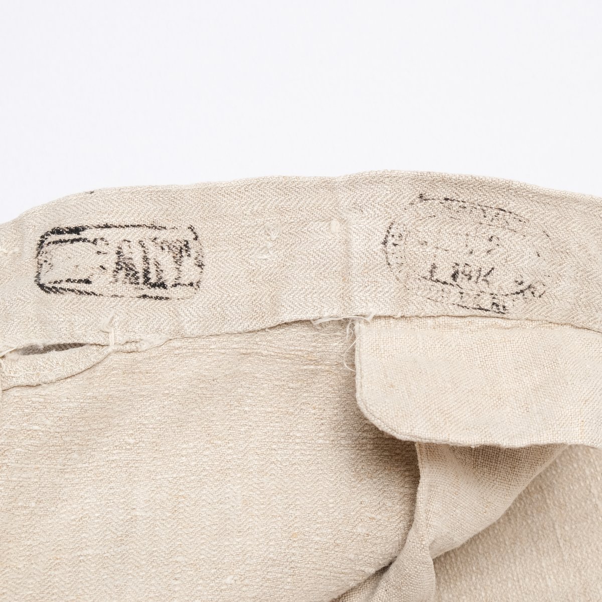 20s French Army Linen HBT Bourgeron Metal Butt 20s French Army Linen HBT Bourgeron Metal Butt