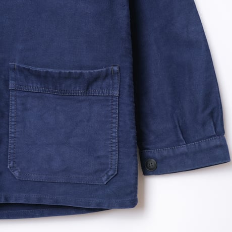 50-60s France  Vintage  Dumont d'Urville Blue Moleskin Jacket