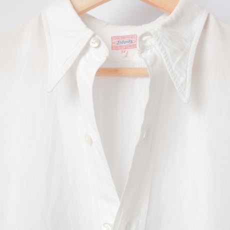 40-50s France Vintage ConChon Quinette JAPONIA Silk Dress Shirt