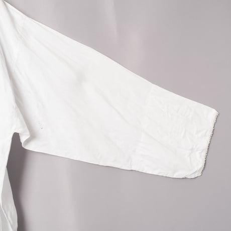 -30s France Antique Linen Long Church Smock