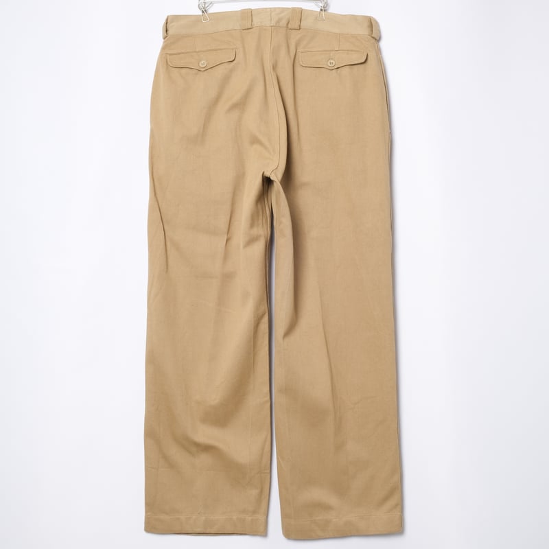 実物 M52 French Military black chino pants 03-5252-61 - M-52 French Army Trouser - Black | Dant