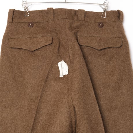 50s French Army Wool Trousers Size 32 Dead Stock