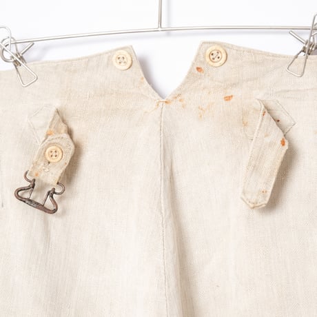 -30s French Army Linen HBT Bourgeron Trousers 2