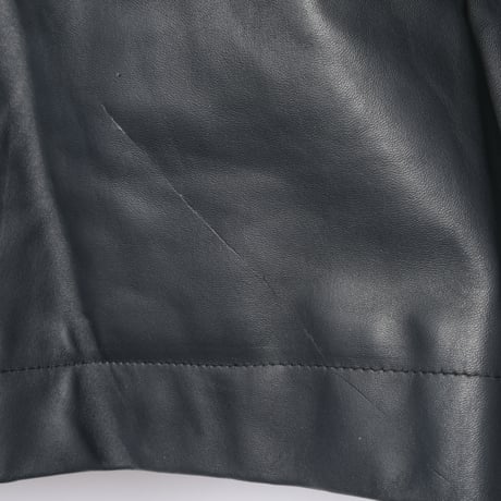 French Army Pilot Leather Jacket (Navy) Size96M With Liner