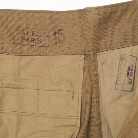 French Army M47 Trousers Early 比翼 Size 15 Dead Stock