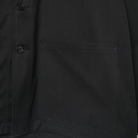 60s France Vintage ZVTT Black HBT Work Jacket Dead Stock