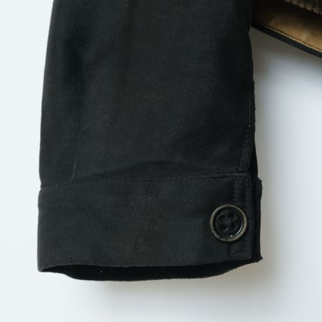30s-40s Le Mont St Michel Corduroy×Black Moleskin Gilet