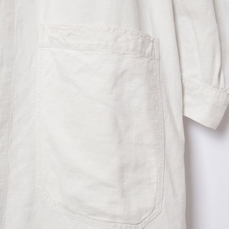 -30s  France Antique Linen Red Cross Hospital Coat