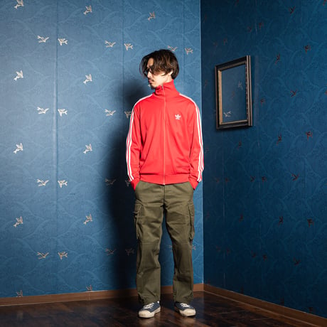 70-80s Vintage adidas Ventex Track Jacket Red (Made in France)