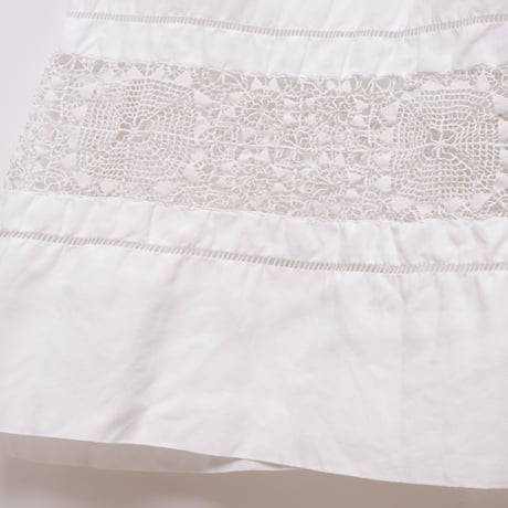 Early 1900s France  Antique Linen Church Smock 2