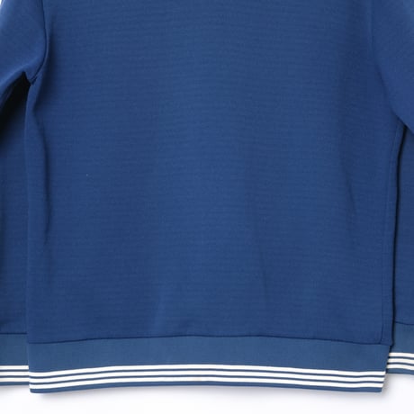 60s Vintage adidas Ventex Collarless Track Jacket Early World Mark Navy（Made in France）