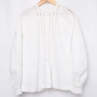 Early 1900s France Antique Cotton Blouse