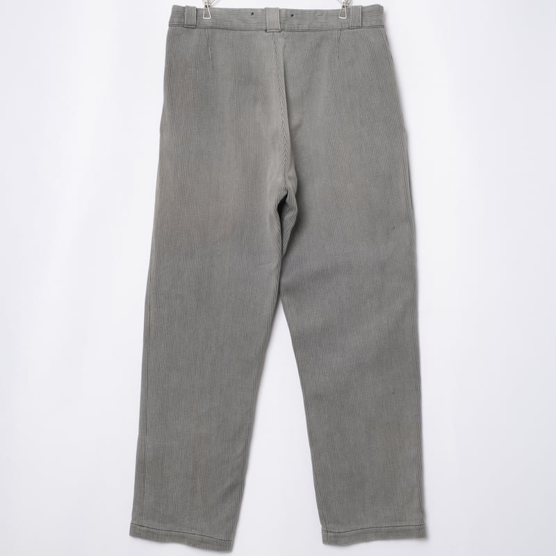 40-50s France Vintage Cotton Pique Trousers 2