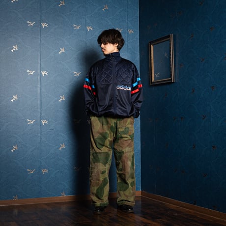 80s Vintage adidas Ventex Track Jacket Navy America logo（Made in France) 186