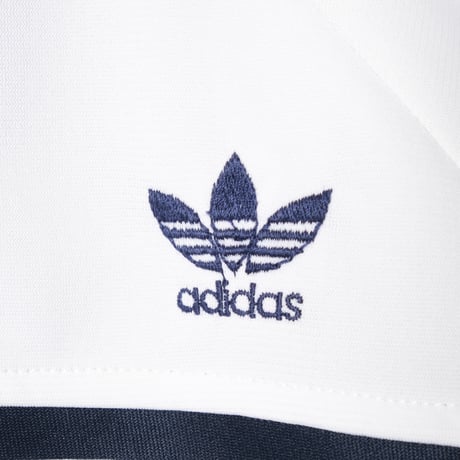 70-80s Vintage adidas Ventex Track Jacket Model First White × Navy (Made in France)