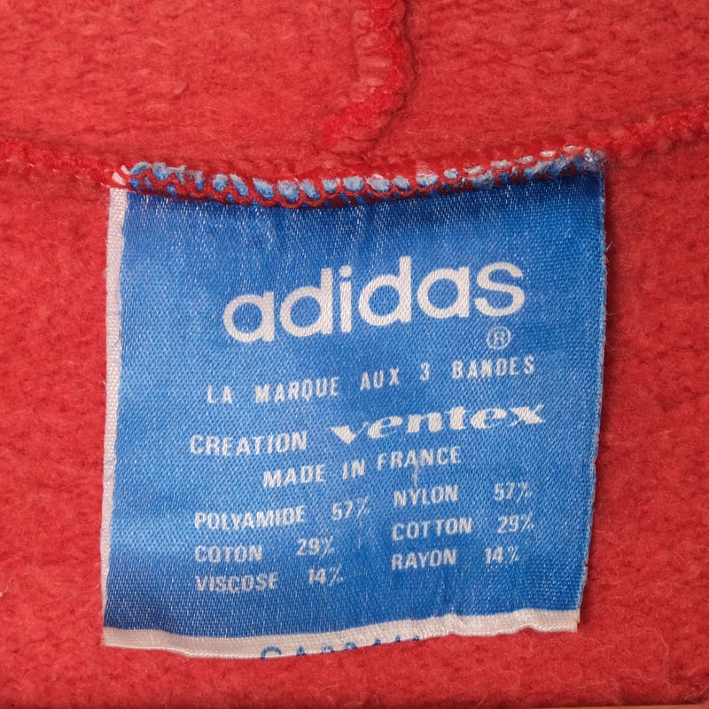 70-80s Vintage adidas Half Zip Hoodie Red (Made 70-80s Vintage adidas Half Zip Hoodie Red (Made