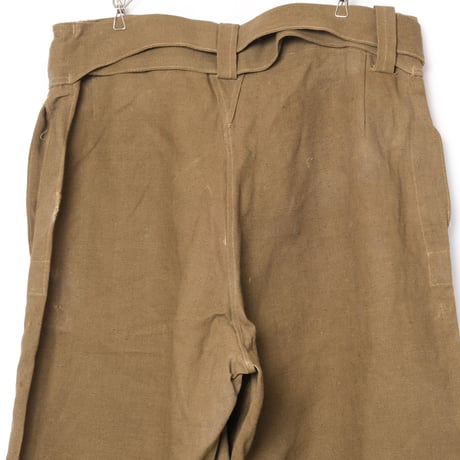French Army Motorcycle Trousers Early（Linen）Size 3
