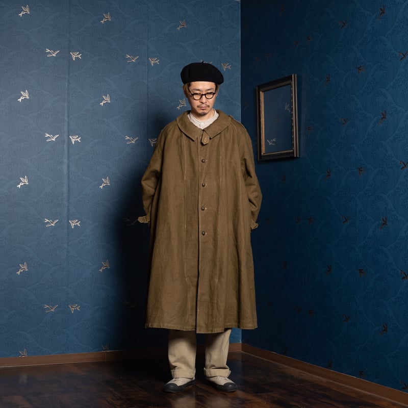 French Army M35 Motorcycle Coat Linen Dead Stoc French Army M35 Motorcycle Coat Linen Dead Stoc