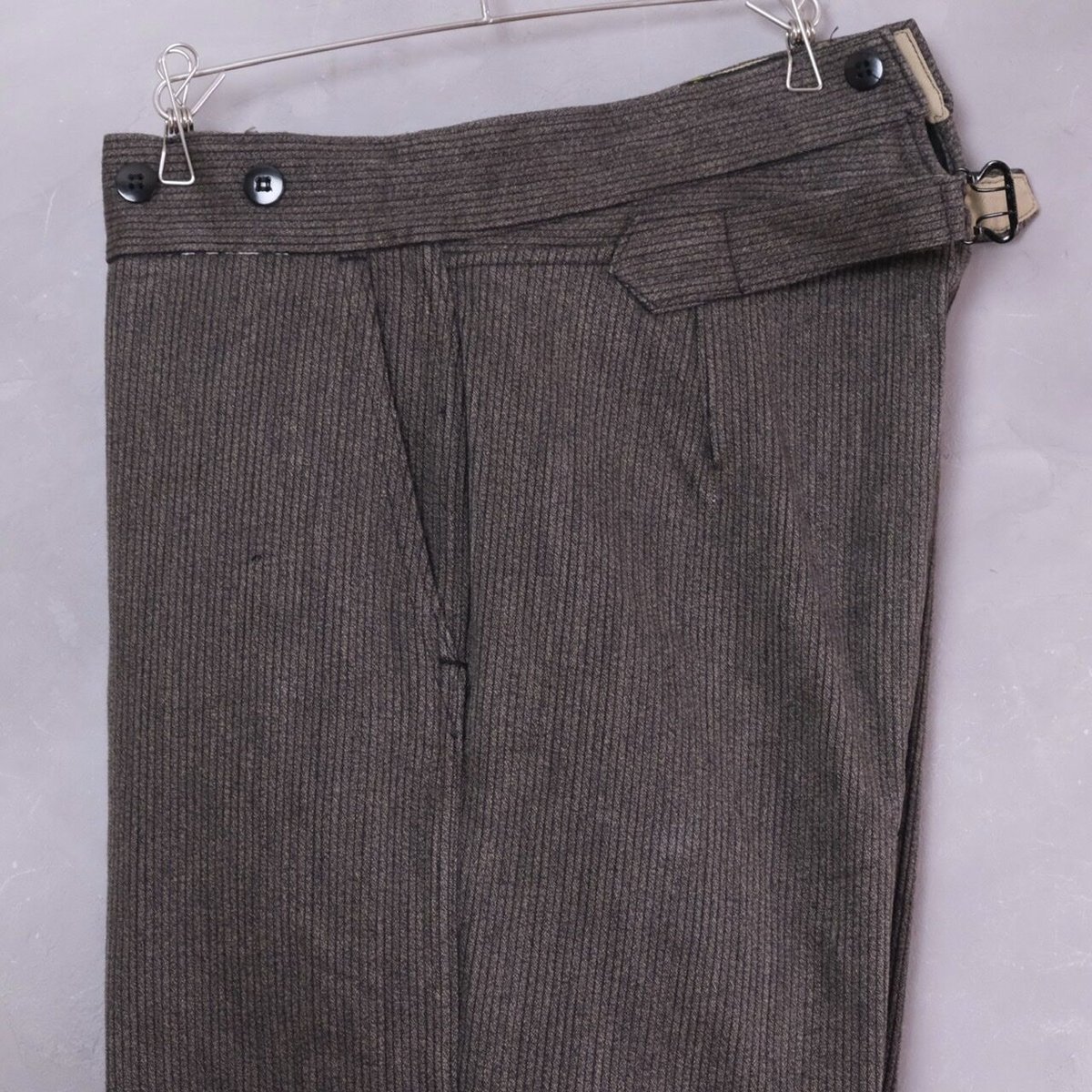 40-50s Dumont d`urville Cotton Pique Trousers 