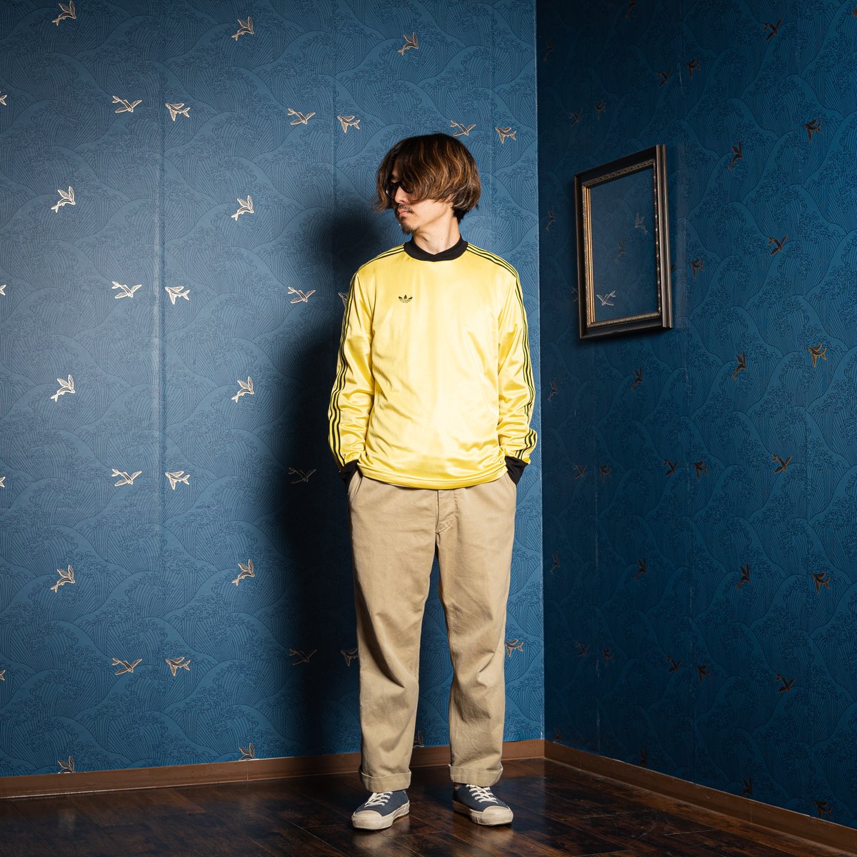 70-80s Vintage adidas Ventex Game Shirt Yellow