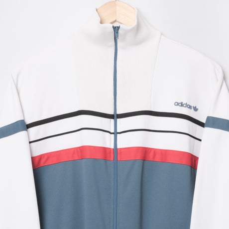 70-80s Vintage adidas Track Jacket Blue Gray × White (Made in France)