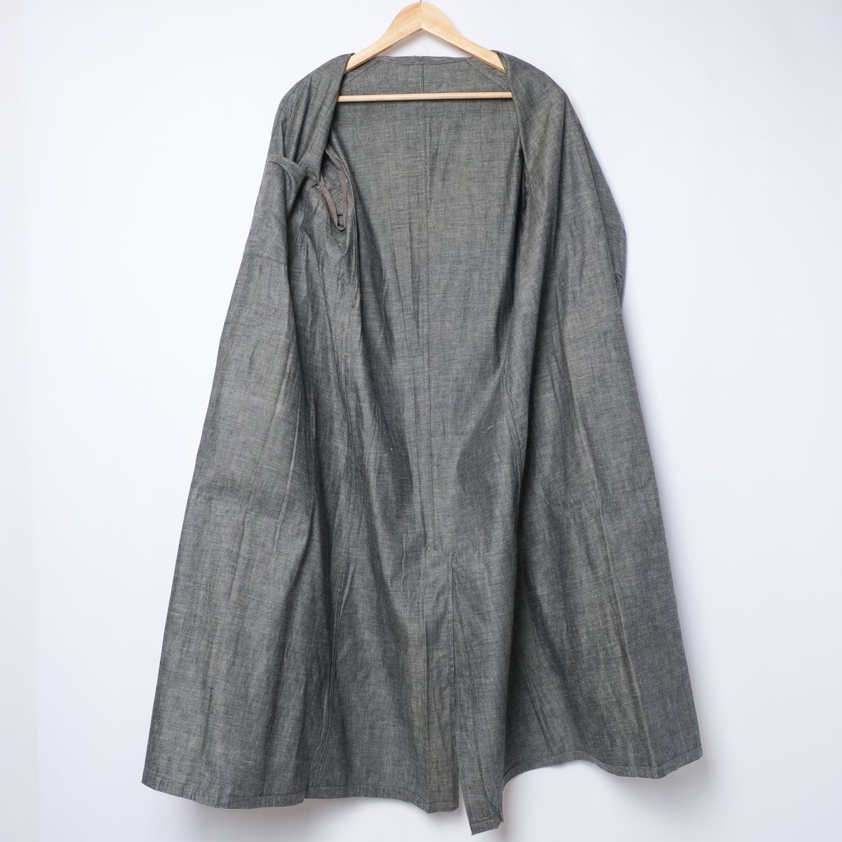 40-50s France Vintage Au Molinel Linen Black Ch 40-50s France Vintage Au Molinel Linen Black Ch