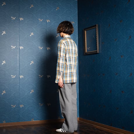 60-70s Poland Vintage Checked Shirt