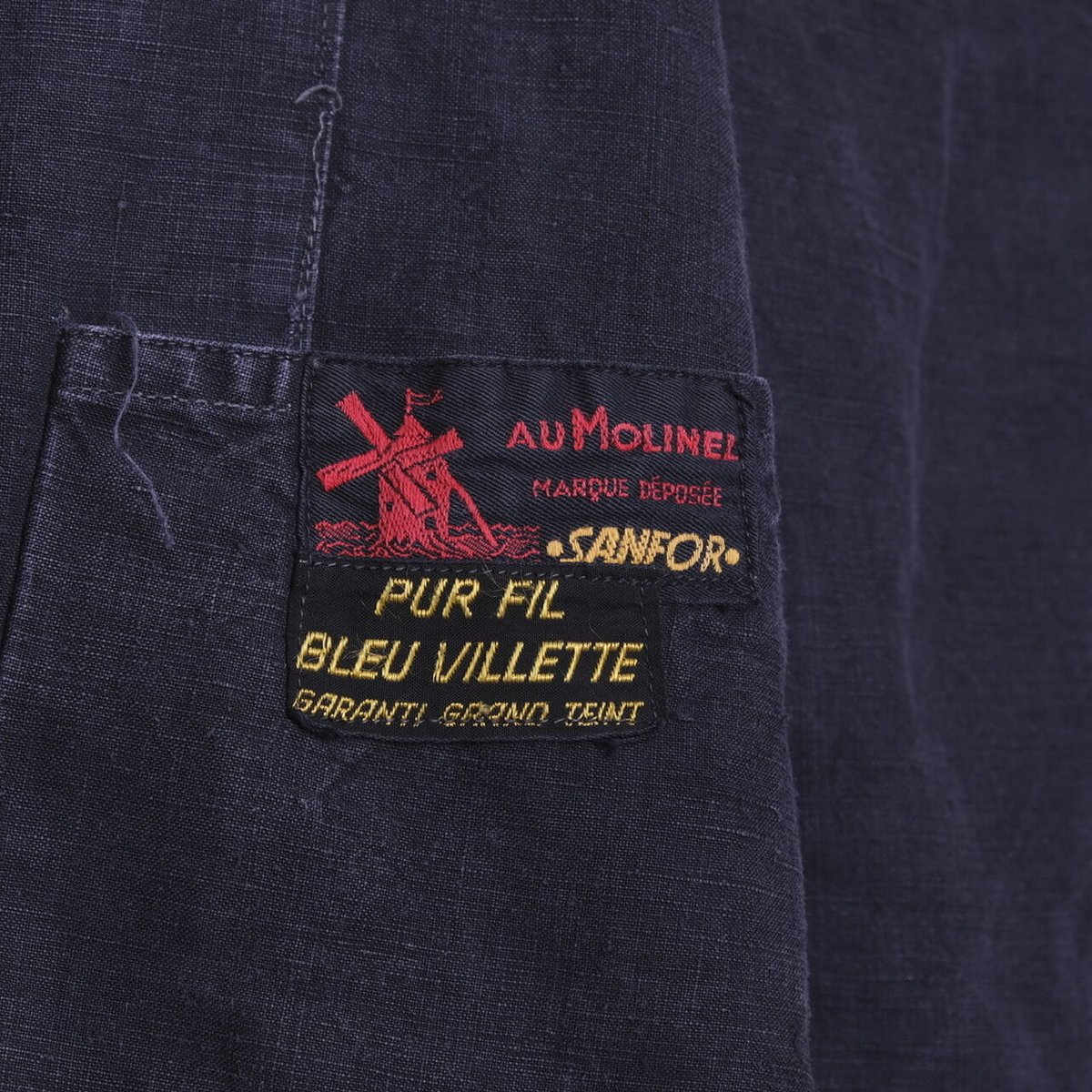 AU MOLINEL マキニョンコート Au Molinel” Indigo Linen Maquignon Coat | idéee