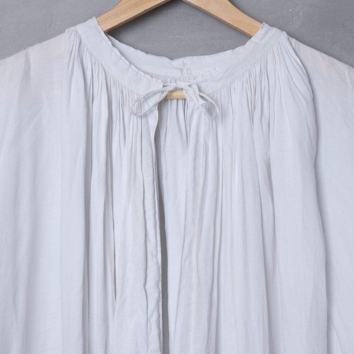 1930s French Antique Linen Church Smock ⑤ | U 1930s French Antique Linen Church Smock ⑤ | U