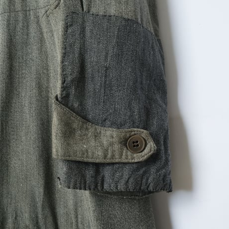 30-40s Le travailleur Black Chambray Atelier Coat
