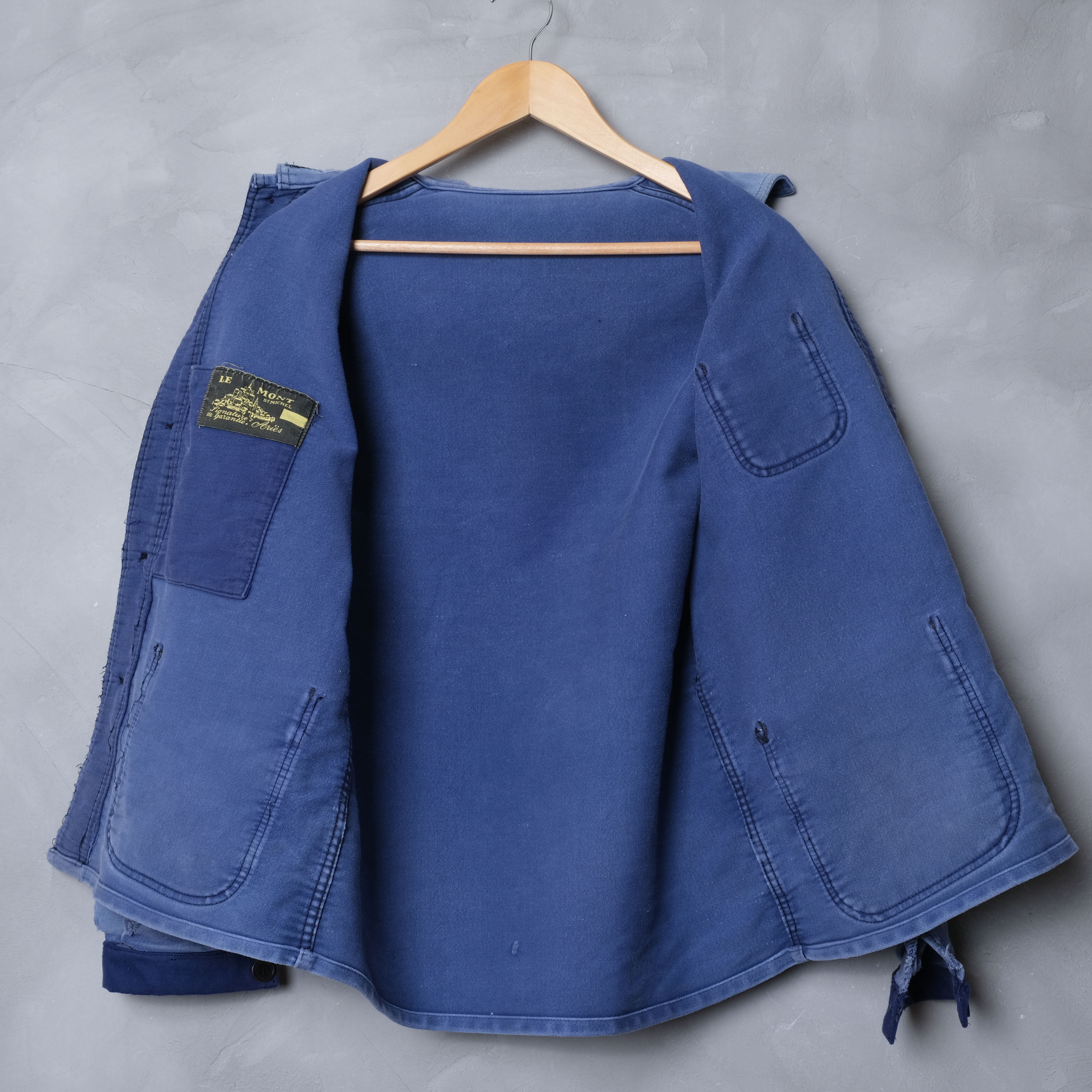 40-50s Le Mont St Michel Moleskin Jacket Size52