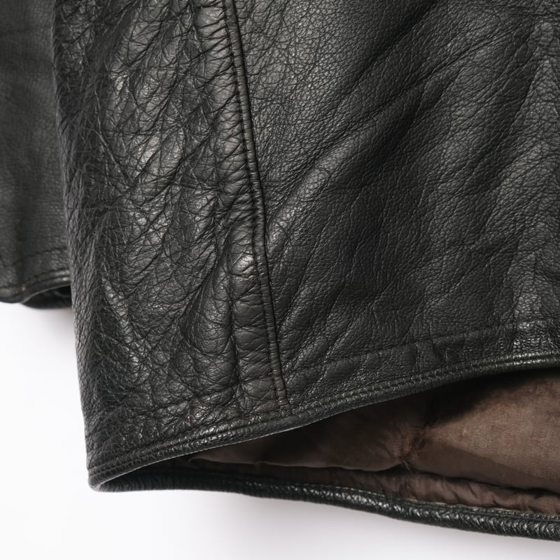 50-60s Sweden Vintage Double breasted Leather J 50-60s Sweden Vintage Double breasted Leather J