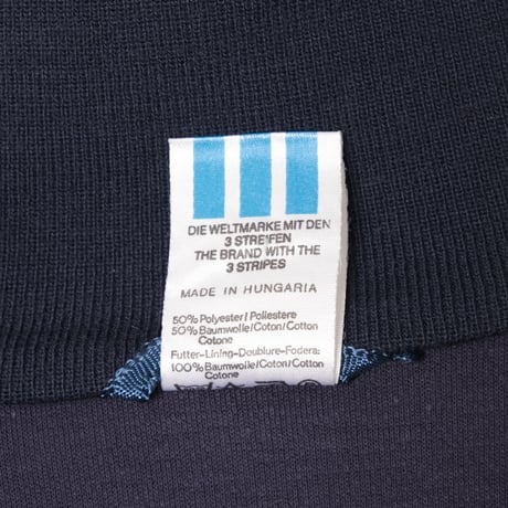 80s Vintage adidas Track Jacket Navy（Made in Hungaria）