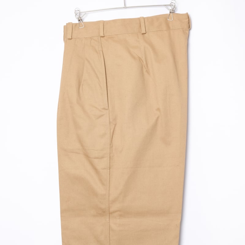 40s French Army FTEO Chino Trousers Size 86L De...