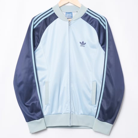 ATP adidas 80's オールホワイト USA製 80s 80年代 アディダス アメリカ製 青 ブルー ジャージ|ヴインテージ