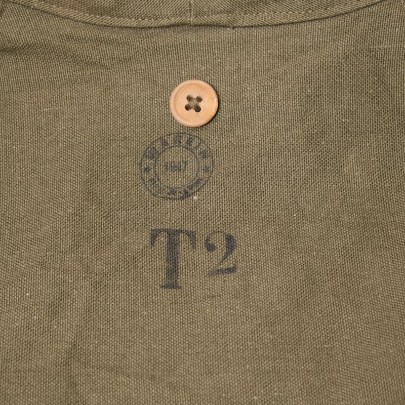 French Army M38 Motorcycle Coat 2nd Wood Butto