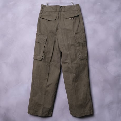 French Army M47 Trousers Early Size 35(33)Canvas  Used