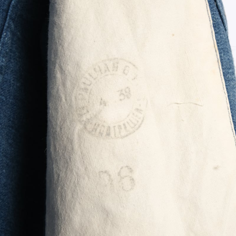 French Army Indigo Linen HBT Mechanic Double-Br