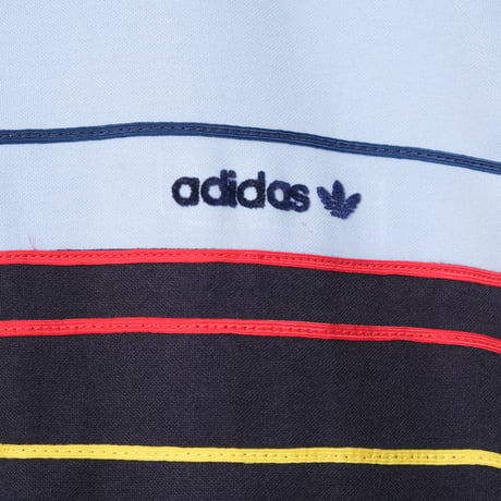 70-80s Vintage adidas Ventex Track Jacket Navy × Light Blue（Made in France)